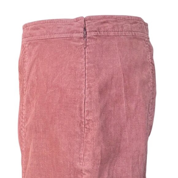 Pilcro & the Letterpress Pink Corduroy Flounce-Hem Skirt – Size 2 - Picture 4 of 9